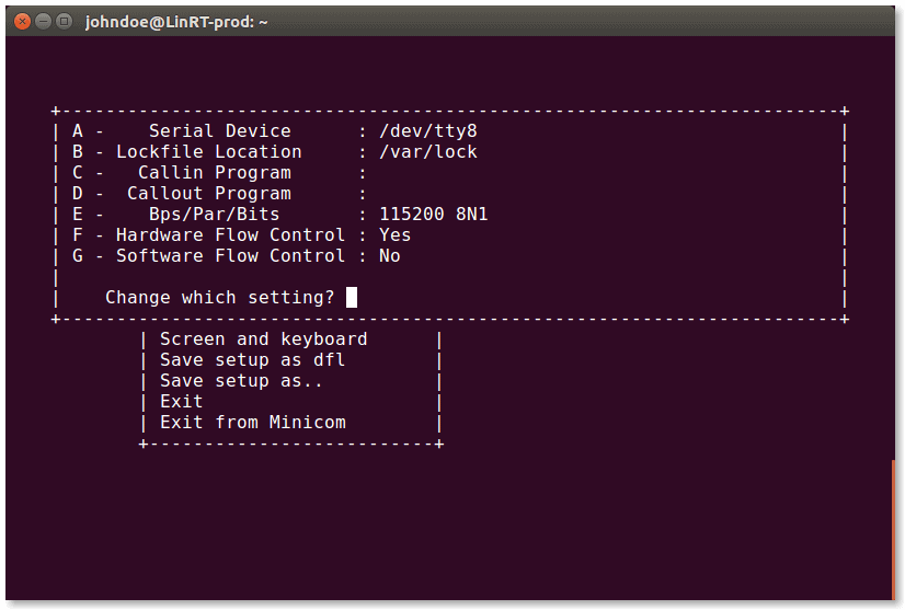 The input device is not a tty